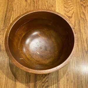 Pottery Barn | 12.7” Diameter Natural Wood Large Serving Bowl, Brown